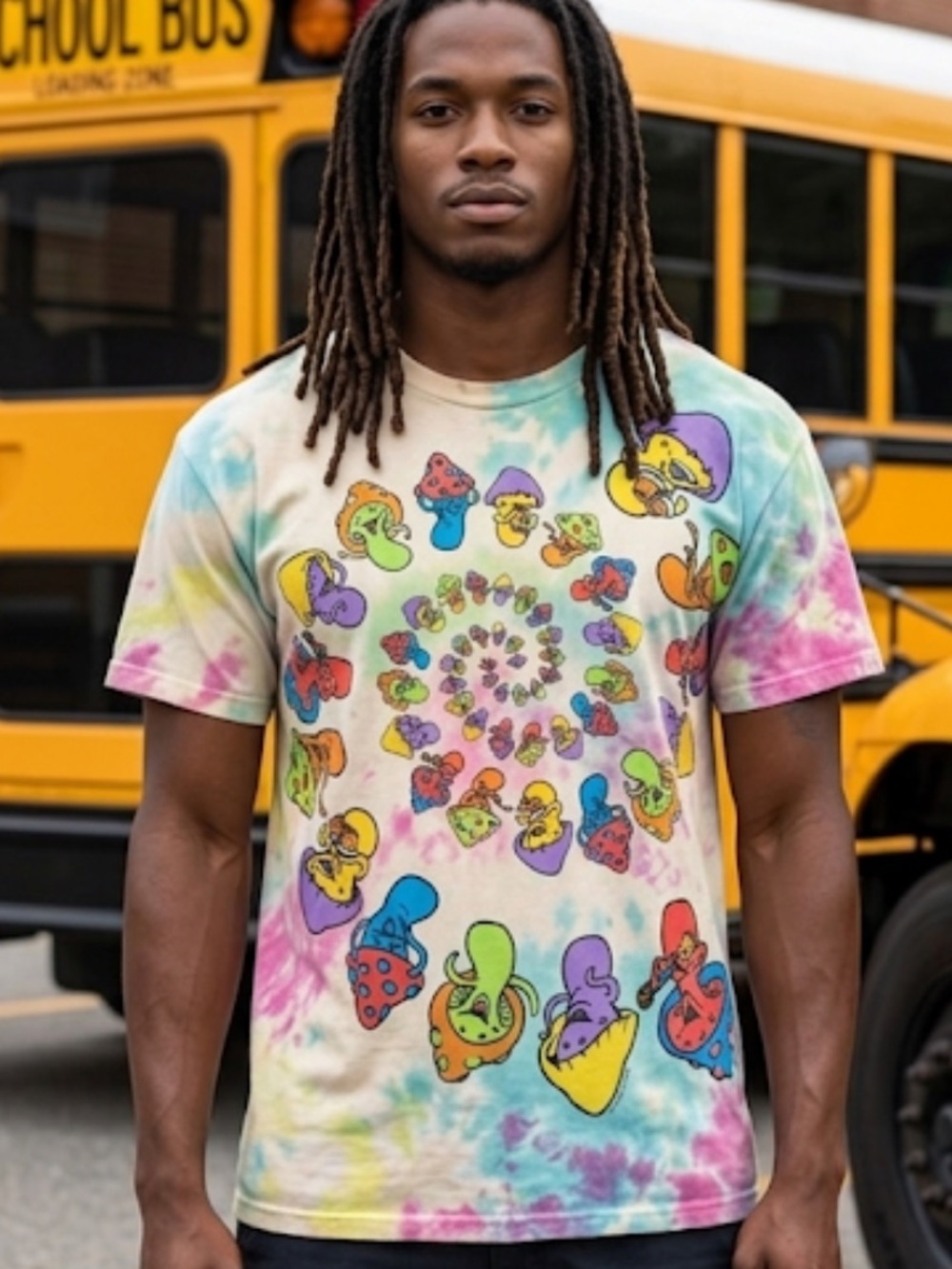 Liquid blue mushroom shirt, men’s size medium